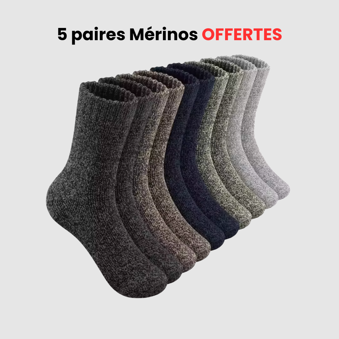 5 paires Mérinos OFFERTES